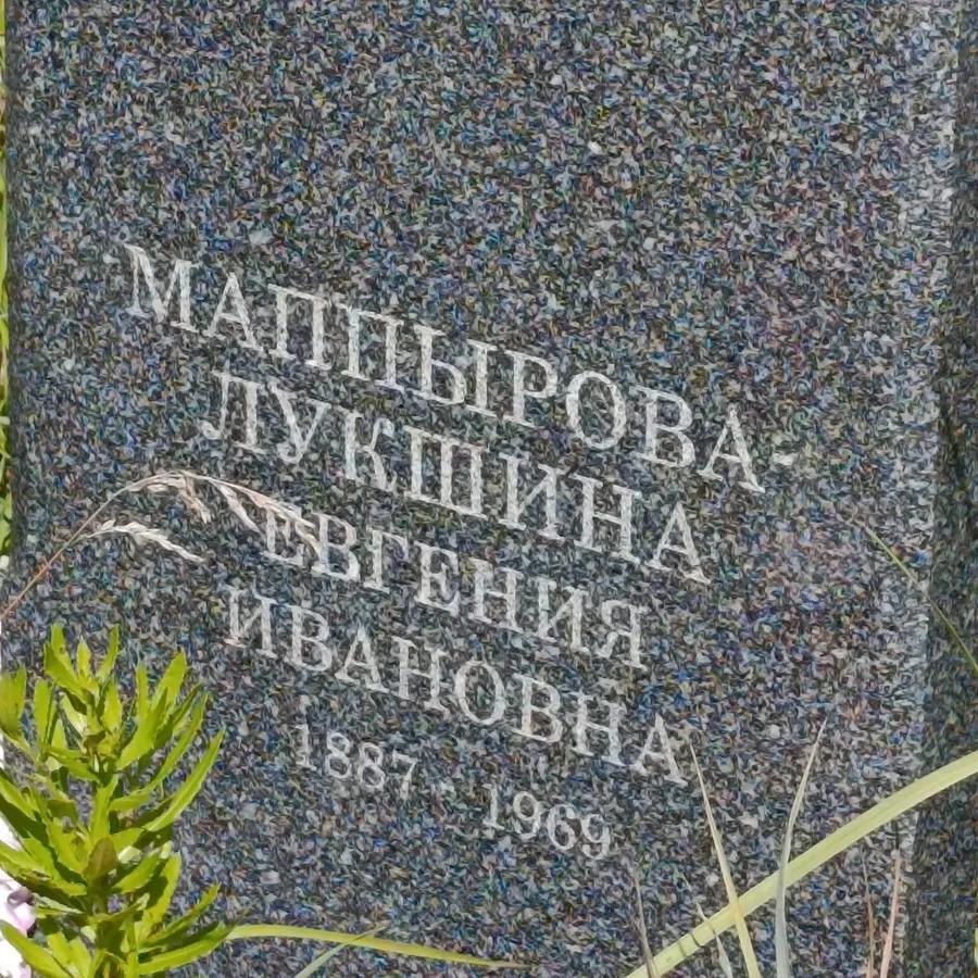 Маппырова-Лукшина Евгения Ивановна