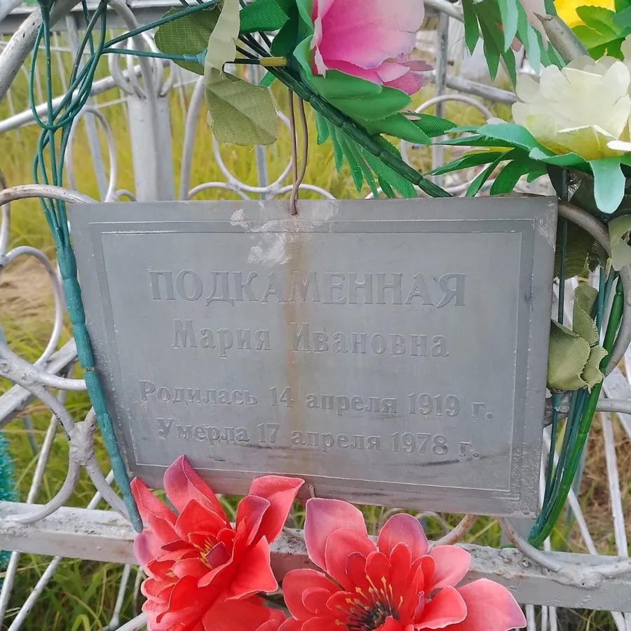 Подкаменная Мария Ивановна