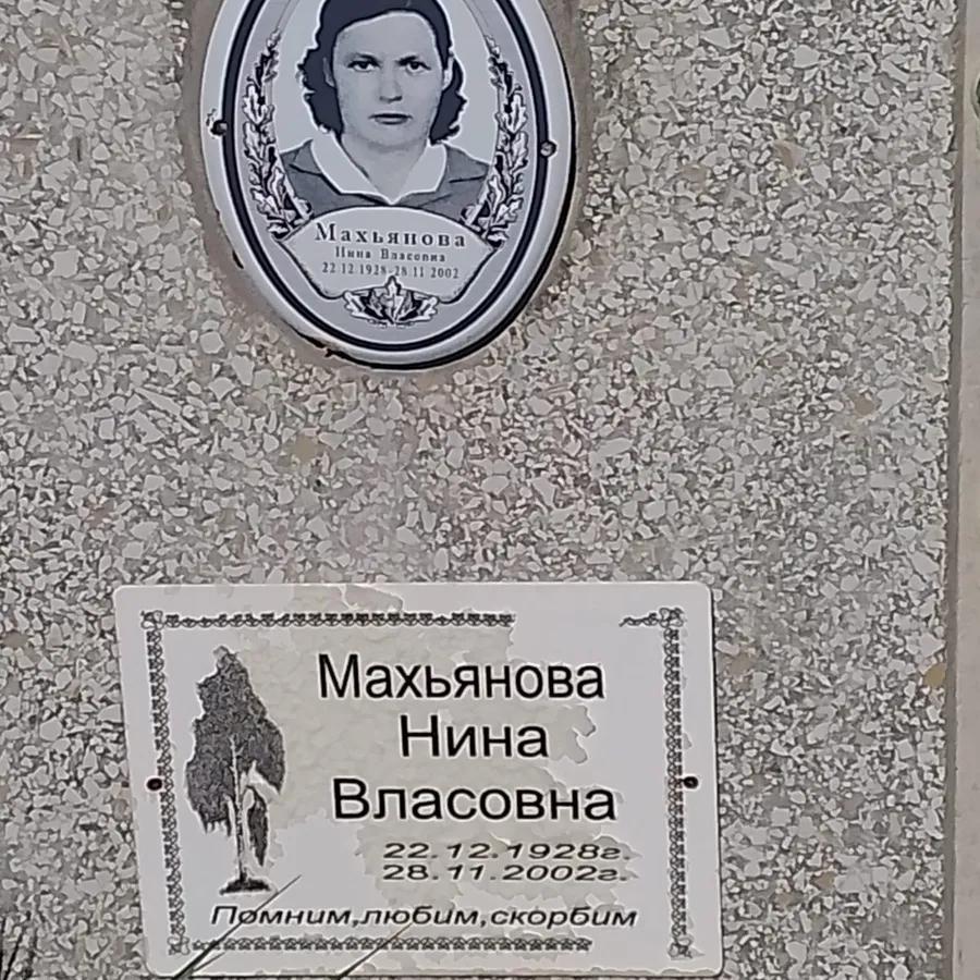 Махьянова Нина Власовна