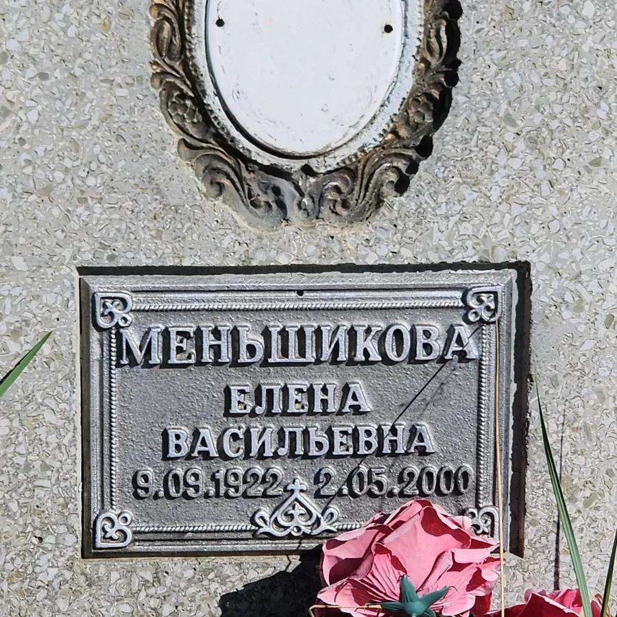 Меньшикова Елена Васильевна