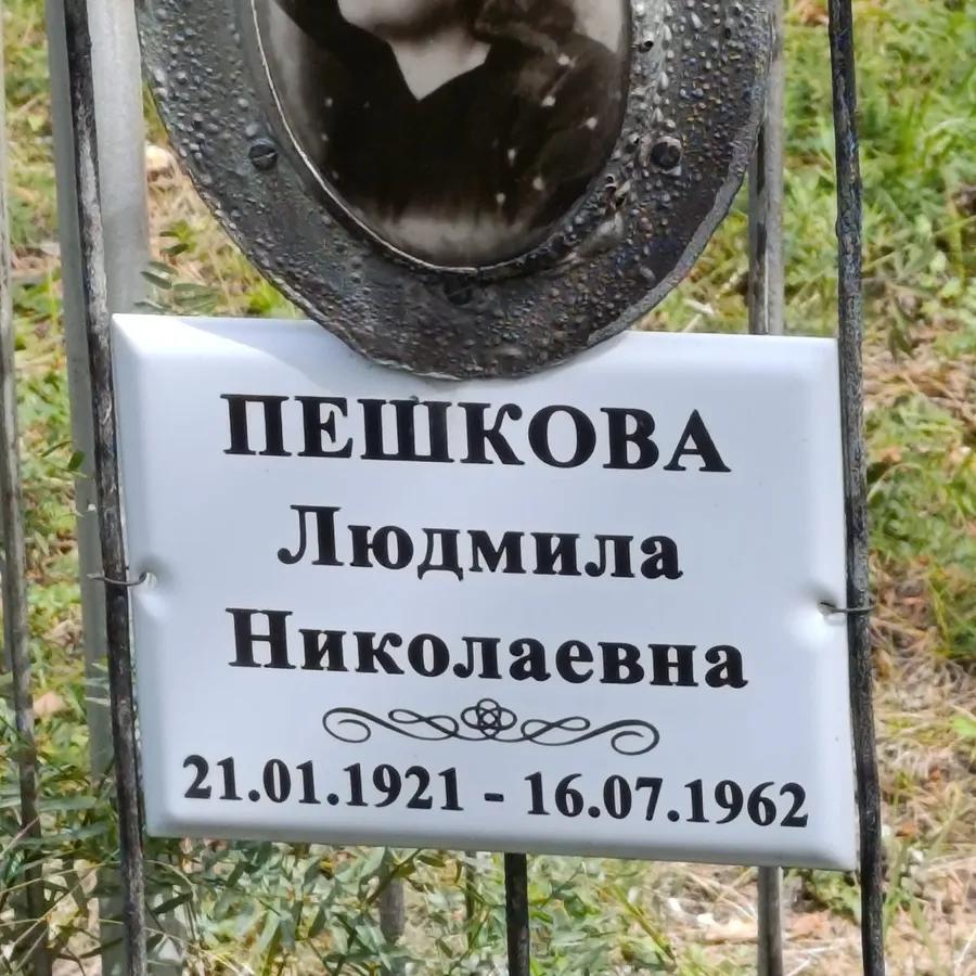 Пешкова Людмила Николаевна