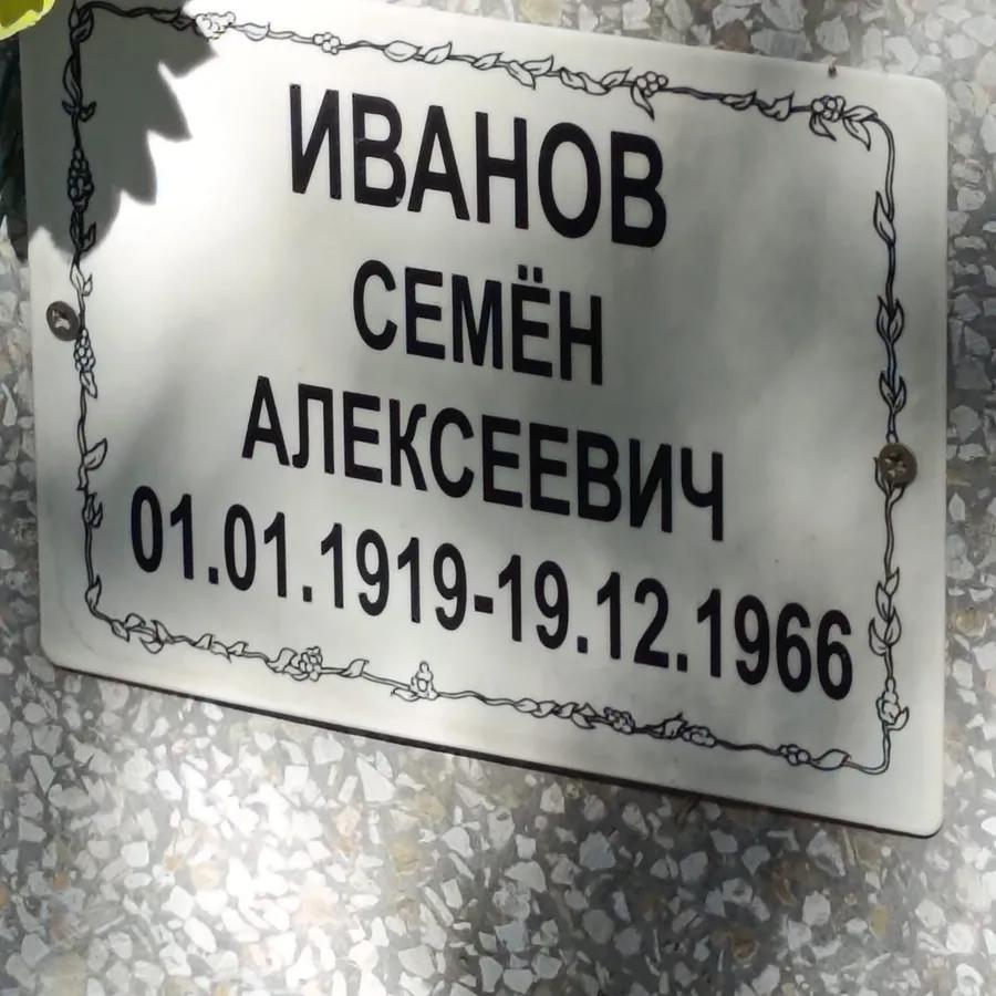 Иванов Семён Алексеевич