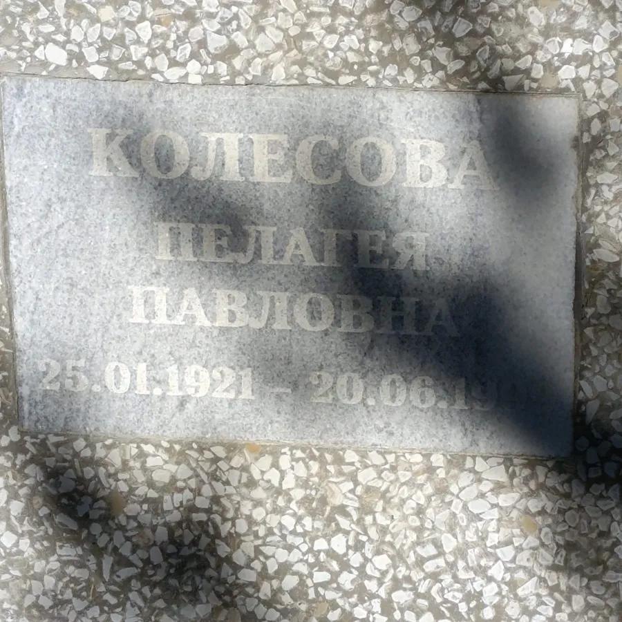 Колесова Пелагея Павловна