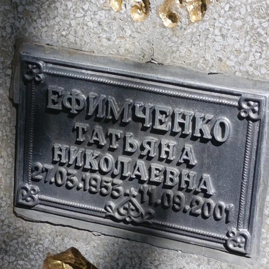 Ефимченко Татьяна Николаевна