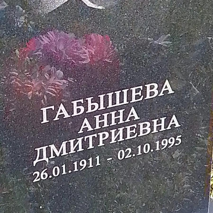 Габышева Анна Дмитриевна