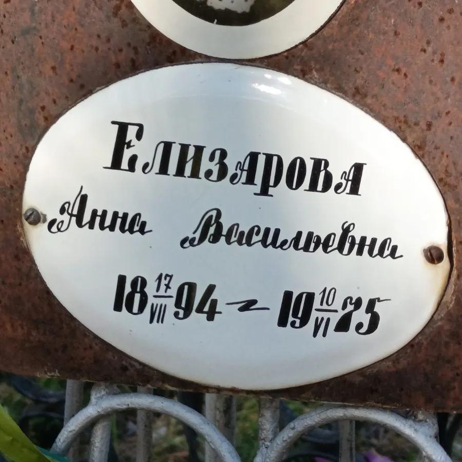 Елизарова Анна Васильевна