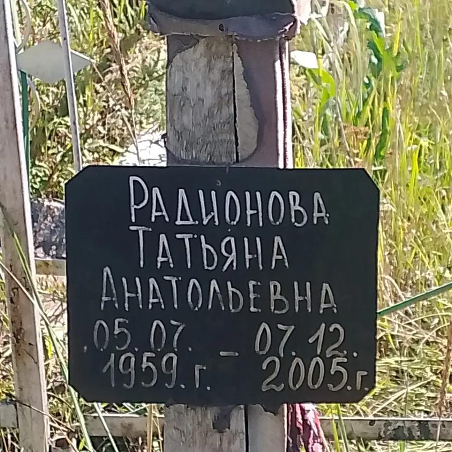 Радионова Татьяна Анатольевна