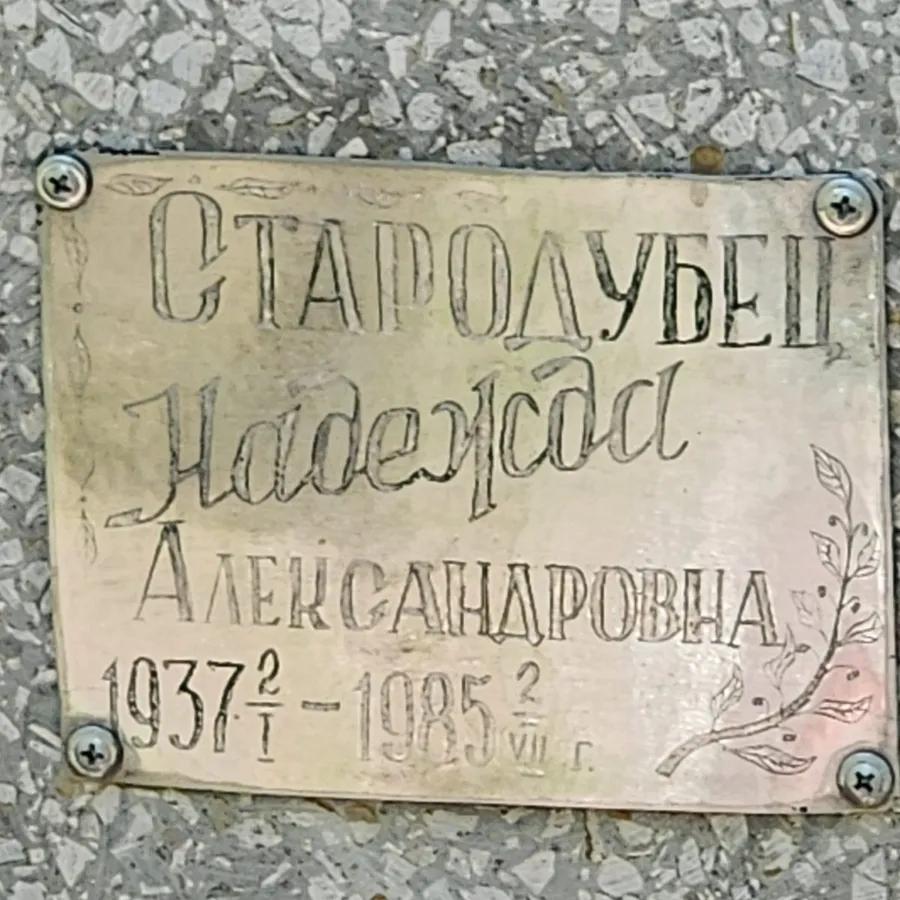 Стародубец Надежда Александровна