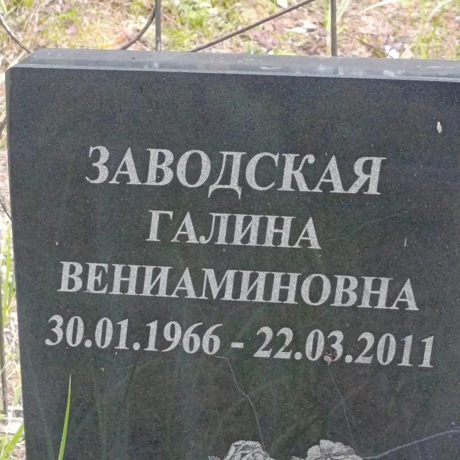 Заводская Галина Вениаминовна