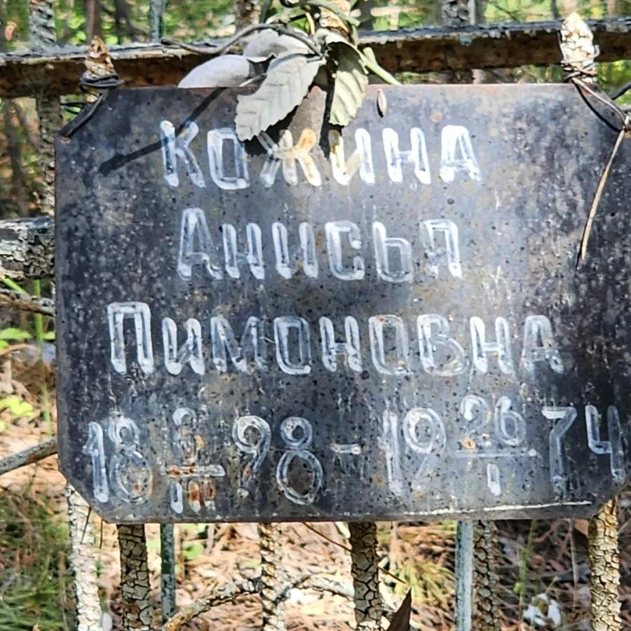 Кожина Анисья Пимоновна